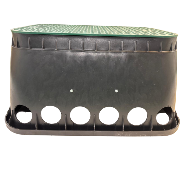 *Spezial* Ventilkasten Standart groß eckig mit Löchern und 2x Feuchtraumdose, groß eckig, Masse: 660 x 555 x 330 mm VENT-EG Kompatibel mit Rain-Bird / Hunter Magnetventilen